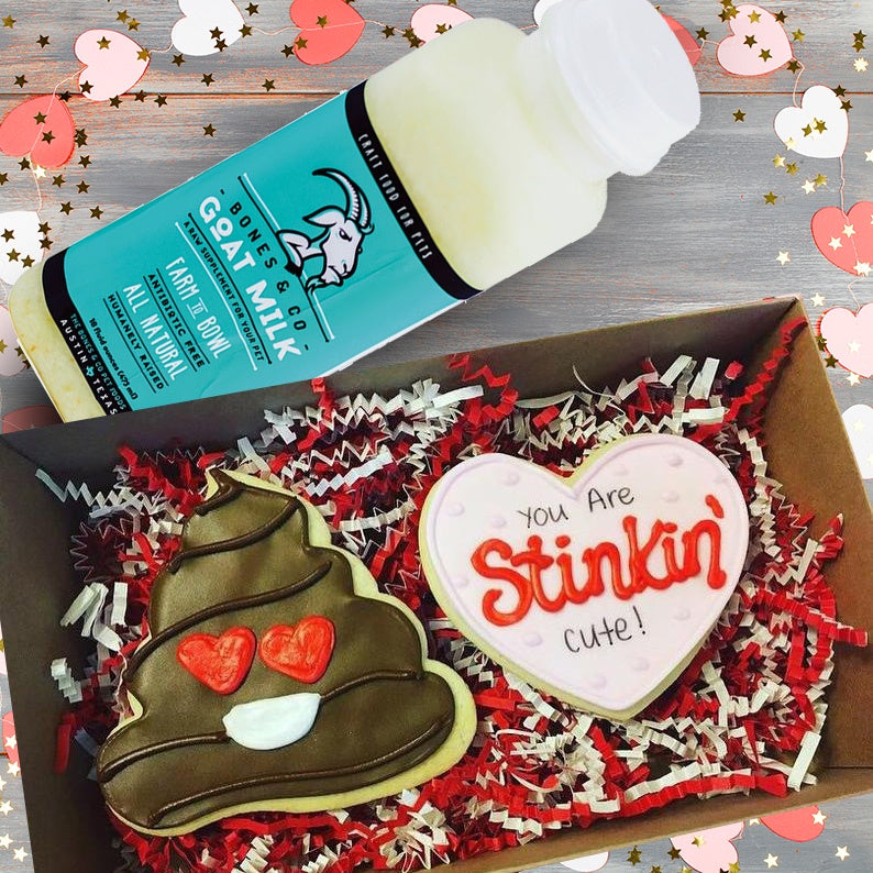 Valentine Cookies and Milk