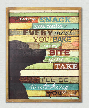 Wood Dog Wall Sign