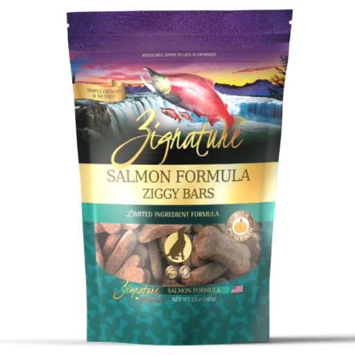 Zignature Salmon Formula Biscuit Dog Treat 12oz